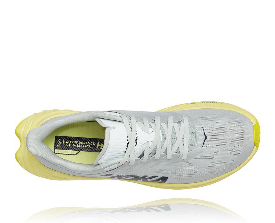 Hoka Australia One One Carbon X 2 - Mens Running Shoes White - TDQSE-2754